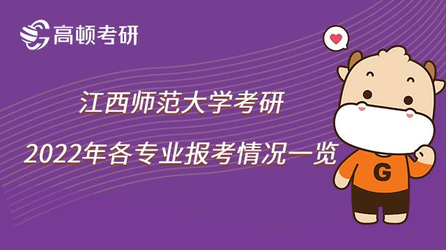 2022年江西師范大學(xué)考研各專業(yè)報(bào)考人數(shù)匯總！
