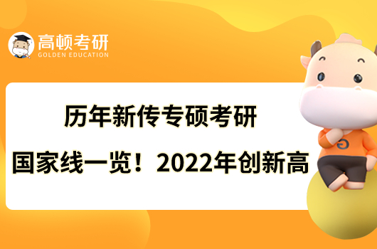 歷年新傳專碩考研國家線一覽！2022年創(chuàng)新高
