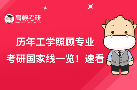 歷年工學照顧專業(yè)考研國家線一覽！速看