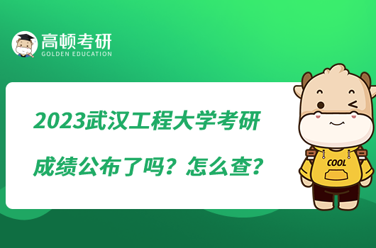 2023武漢工程大學(xué)考研成績公布了嗎？怎么查？