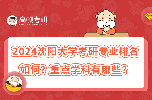 2024沈陽(yáng)大學(xué)考研專(zhuān)業(yè)排名如何？重點(diǎn)學(xué)科有哪些？