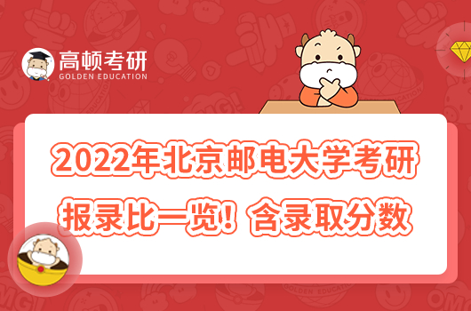 2022年北京郵電大學(xué)考研報(bào)錄比一覽!含錄取分?jǐn)?shù)