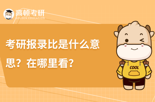 考研報錄比是什么意思？在哪里看？