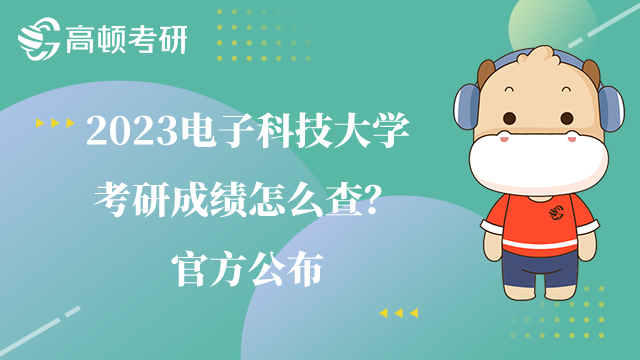 電子科技大學(xué)考研成績怎么查