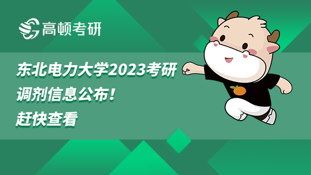東北電力大學2023考研調(diào)劑信息